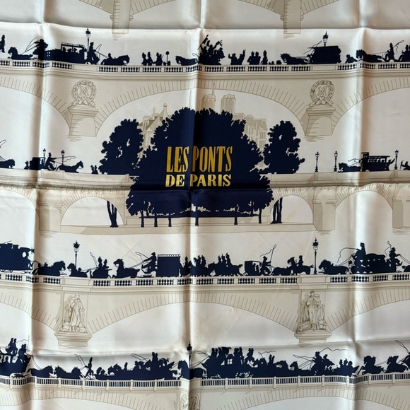 Hermes Les Ponts de Paris Silk Scarf - Picture 5 of 7